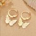 Brandy Melville Jewelry | Butterfly Earrings | Color: Gold | Size: Os