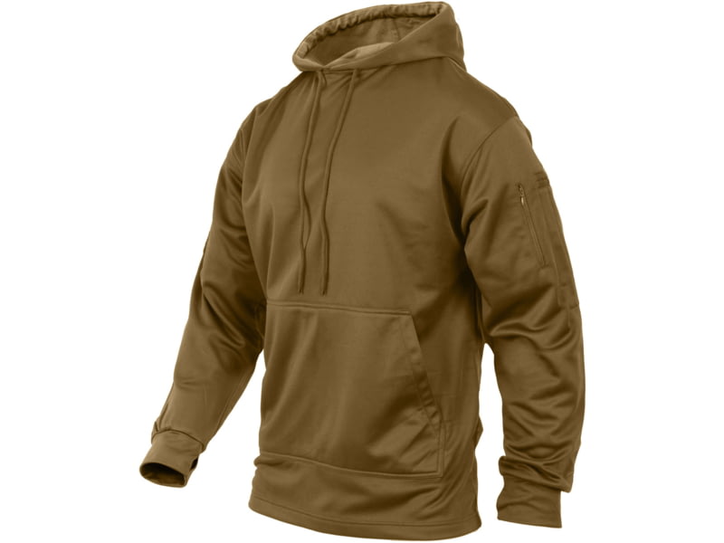 Rothco Concealed Carry Hoodie - Men's Coyote Brown 2XL 2082-CoyoteBrown-2XL