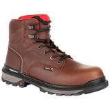 Rocky Boots Rams Horn Full-grain Leather Waterproof Composite Toe Work Boot - Men's 11 US Medium Dark Brown RKK0257-M-11