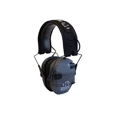 Walkers Razor Pro Digital Ear Muffs 23 dB NRR ATACS Ghost Ear Cups w/Black Band GWPDRSEMGST