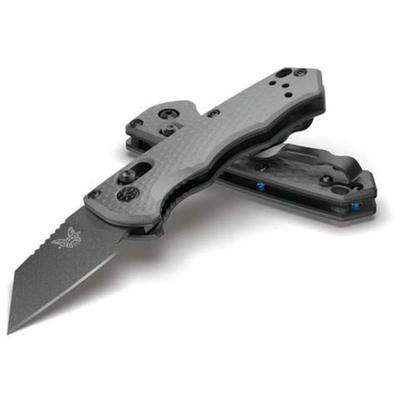 Benchmade Partial Immunity Folding Knife 1.95in CPM-M4 Steel Warnclife Blade Charcoal Grey 2950BK