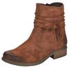 Stiefelette RIEKER, Damen, Gr. 40, braun, Lederimitat, elegant, Schuhe Boots, in aktueller Used-Optik