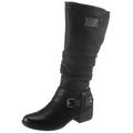 Winterstiefel RIEKER Gr. 36 (3,5), Normalschaft, schwarz Damen Schuhe Winterstiefel