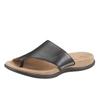 Zehentrenner GABOR, Damen, Gr. 41, schwarz, Nappaleder, sportlich, Schuhe, Keilabsatz, Sommerschuh, Dianette mit kontrastfarbiger Stickerei