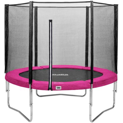 „Gartentrampolin SALTA „“Combo““ Trampoline Gr. Ø 305 cm, schwarz (schwarz, pink) Kinder Trampoline Schutzrand pink“