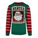 Rundhalspullover URBAN CLASSICS "Urban Classics Herren Wanted Christmas Sweater" Gr. 4XL, grün (x, masgreen, white) Herren Pullover Weihnachtspullover Rundhalspullover