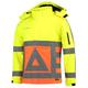 Tricorp 403002 Safety Softshelljacke für Verkehrsregler, 100% Polyester + PU Membran, 300g/m², Fluor Orange-Gelb, Größe 5XL