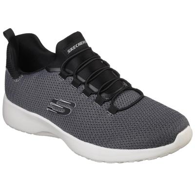 Slip-On Sneaker SKECHERS "DYNAMIGHT", Herren, Gr. 40, schwarz, Textil, Synthetik, sportlich, Schuhe Modernsneaker Sneake