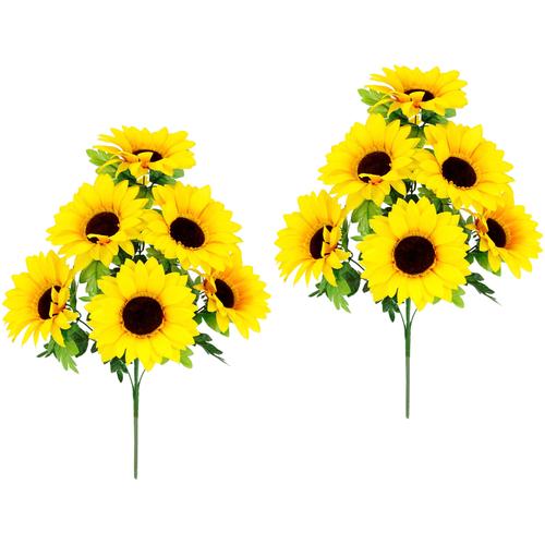 "Blumenstrauß I.GE.A. ""Sonnenblume"" Schnittblumen gelb I.GE.A. Seidenblumen"