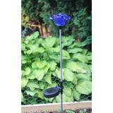 Amples Solar Powered Blue Rose Flower Garden Decoration Stake Outdoor Landscape Yard Pathway Lawn Patio White LED Light | Wayfair BR02