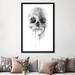 East Urban Home 'Crystal Skull' Graphic Art on Wrapped Canvas in Blue/Gray/Green | 18 H x 12 W x 1.5 D in | Wayfair ESTN6483 40492983