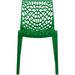Grand Soleil Gruvyer Spider Web Design Indoor Outdoor Stacking Dining Chairs - 4 Chairs Plastic/Resin | 31.9 H x 20.5 W x 20.1 D in | Wayfair