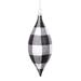 The Holiday Aisle® Finial Ornament Plastic in Black/White | 7 H x 3.14 W x 3.14 D in | Wayfair 0DECF2EB30D5448CBE5F8E5C592251B8