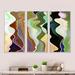 Orren Ellis Abstract Colorful Female Curves - Glam Framed Canvas Wall Art Set Of 3 Metal | 32 H x 48 W x 1 D in | Wayfair