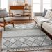 Rehn 5' x 7'6" Light Gray/Taupe/Neutral/Dark Gray/Smoke/White/Black/Light Slate Area Rug - Hauteloom