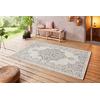 Teppich HANSE HOME "Tilos", beige (creme, grau), B:240cm H:8mm L:340cm, Polypropylen (PP), Teppiche, In- & Outdoor, Kurzflor, Orientalisch, Vintage, Wohnzimmer, Garten