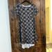 Lularoe Dresses | Lularoe Carly Size S Black/Grey Pattern | Color: Black/Gray | Size: S