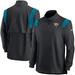 Men's Nike Black Jacksonville Jaguars Sideline Coach Chevron Lockup Quarter-Zip Long Sleeve Top