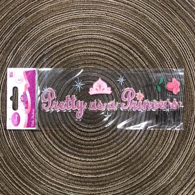 Disney Design | Disney Stickers - Pretty As A Princess | Color: Pink/Purple | Size: Os