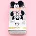 Disney Accessories | Disney Women's Mickey & Minnie Mouse Blush & Rose Gold Crew Socks | Color: Gray/Pink | Size: Os