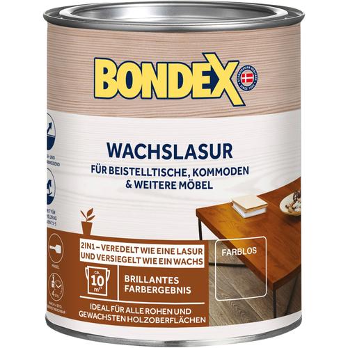 "BONDEX Holzschutzlasur ""WACHSLASUR"" Farben Farblos, 0,75 Liter Inhalt farblos Holzfarben Lasuren"