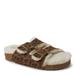 Fireside By Dearfoams Tamworth Double Band Footbed Slide - Womens 10 Multi Sandal Medium