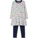 Tom Joule® - Langarmkleid Iona Baby Spot Mit Leggings In Weiß, Gr.110