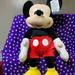 Disney Toys | Large Mickey Mouse Plush | Color: Black/Red | Size: Osb