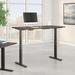 Huckins Height Adjustable Standing Desk Wood/Metal in Gray/Black Laurel Foundry Modern Farmhouse® | 48 H x 71.02 W x 29.37 D in | Wayfair