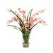 Distinctive Designs Dendrobium Orchid w/ Foliage Floral Arrangements in Vase Polysilk in Pink | 35 H x 30 W x 26 D in | Wayfair 17296
