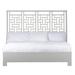 David Francis Furniture Ohana Low Profile Standard Bed Wood/Wicker/Rattan in Gray | 66 H x 80 W x 85 D in | Wayfair B5065BED-K-S152