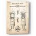 Williston Forge Vacuum tube Patent Parchment - Unframed Drawing Print Plastic/Acrylic in Gray | 16 H x 12 W x 0.12 D in | Wayfair