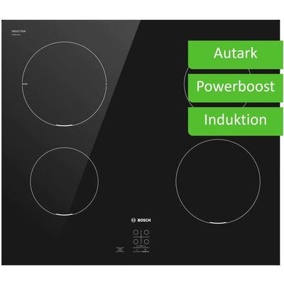 Serie 2 PUG611AA5E Kochfeld Schwarz Arbeitsplatte 60 cm Zonen-Induktionskochfeld 4 Zone(n) - Bosch