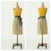 Anthropologie Dresses | Edme & Esyllte Yellow Gold Floral Fitted Dress 4 | Color: Yellow | Size: 4