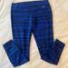 Nike Pants & Jumpsuits | Nike Pro Dri-Fit Sz Large 26.5” Leggings Blue And Black Cotton Blend Soft! | Color: Black/Blue | Size: L