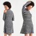 American Eagle Outfitters Dresses | Nwt American Eagle Outfitters Soft & Sexy Striped Cold Shoulder Dress | Color: Blue/Cream | Size: M