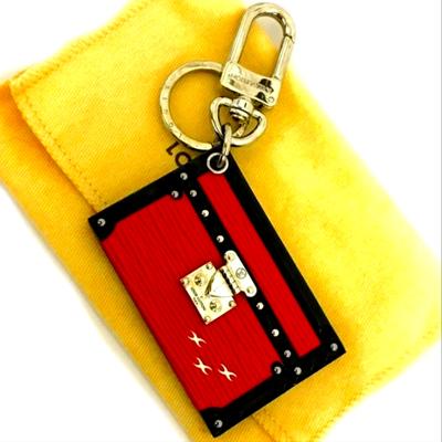 Louis Vuitton Accessories | Louis Vuitton Epi Petit Maru Key Ring Charm/1a0150 | Color: Black/Red | Size: L7cm/2.8in