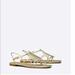 Tory Burch Shoes | Fun And Easy Tory Burch Sandals | Color: Gold/Silver | Size: 11