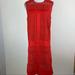 J. Crew Dresses | J. Crew Red Crochet Dress Sz 4 Tall | Color: Red | Size: 4