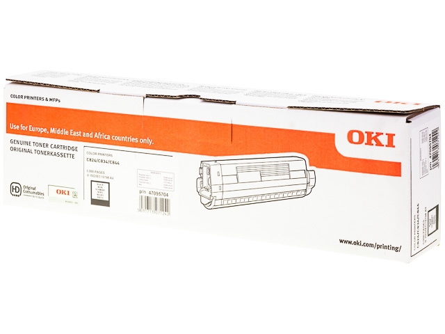 Laser/Kopierer OKI 47095704 OKI C824 TONER BLACK Image