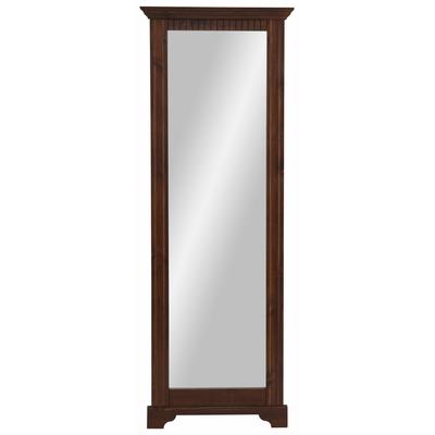 Spiegel HOME AFFAIRE "Rustic", braun (dunkelbraun), B:64cm H:190cm T:7cm, Glas, Spiegel, mit Rahmen aus massiver Kiefer, FSC-zertifiziert Image