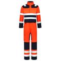 Tricorp 753009 Safety Warnschutz Bicolor Overall, 80% Polyester/20% Baumwolle, 100% Nylon (500D) Cordura, 280g/m², Fluor Orange-Tinte, Größe 50