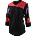 Troy Lee Designs Mischief Rugby Ladies Bicycle Jersey, black-red, Size M for Women