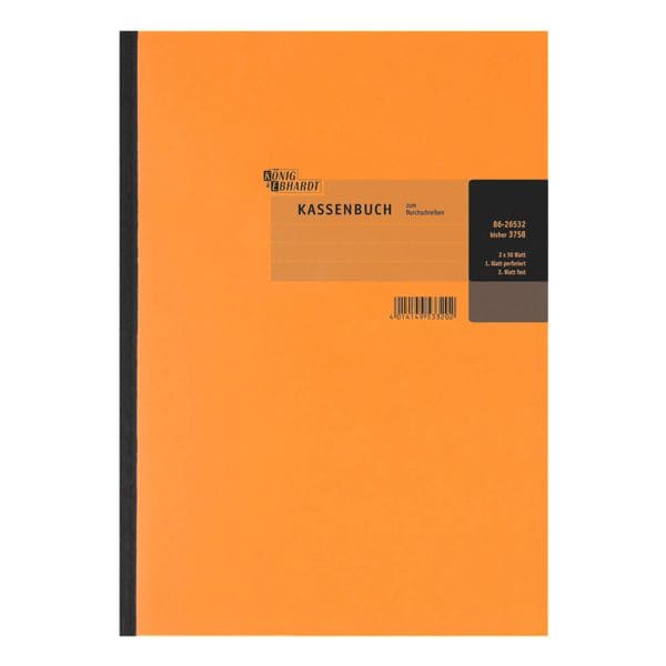 König & Ebhardt Kassenbuch Bruttoverbuchung A4 gelb, 21x29.7 cm Image