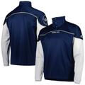 Men's adidas Navy Georgia Tech Yellow Jackets AEROREADY Knit Quarter-Snap Jacket