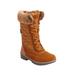 Wide Width Women's The Eileen Waterproof Boot by Comfortview in Tan (Size 10 W)