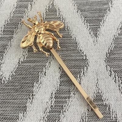 Anthropologie Hair | Hair Pin Gold Bee New Without Tags Bumble Bee Single Hair Pin | Color: Gold | Size: Os