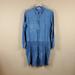 Madewell Dresses | Madewell Light Wash Chambray Drop Waist Dress Size M | Color: Blue | Size: M