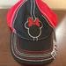 Disney Accessories | Ladies Mini Mouse Baseball Style Cap - Like New | Color: Black/Red | Size: Os