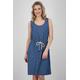 Sommerkleid ALIFE & KICKIN "DojaAK DNM B Top Dress Damen Sommerkleid, Kleid" Gr. L, Normalgrößen, blau (dark denim) Damen Kleider Sommerkleider